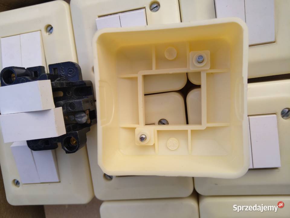 Włącznik Podwójny Ospel Bakelit PRL Loft mazowieckie Płock