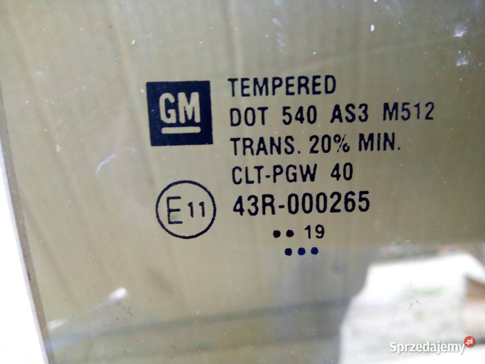 Chevrolet Trax Opel Mokka Buick Encore 19r Szyba Turek