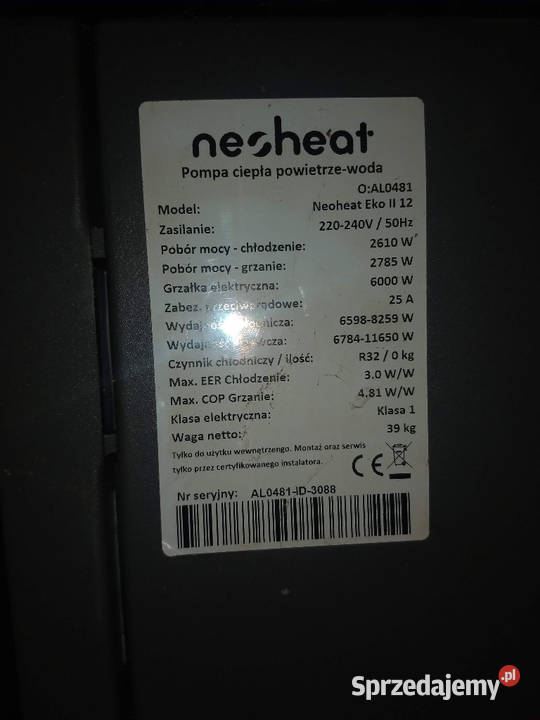 Pompa ciepła Neoheat EKO 2 12kW split Do