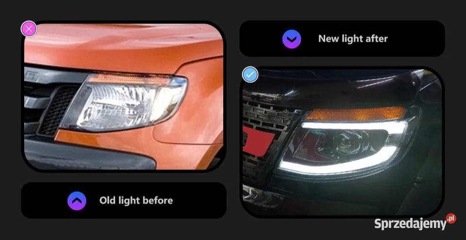 NOWE lampy przednie lampa przód Ford Ranger 2011 Bełchatów