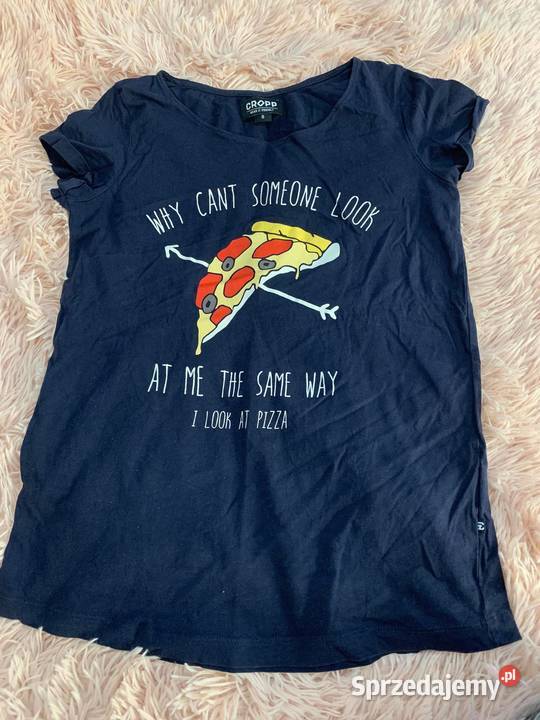 Bluzka koszulka Tshirt Pizza Cropp NOWA Jasło
