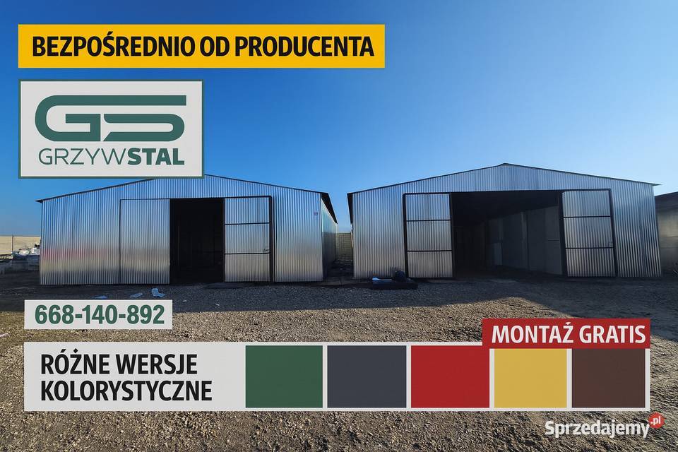 Duży Ocynkowany Garaż Blaszany Wiata Garażowa dolnośląskie Góra