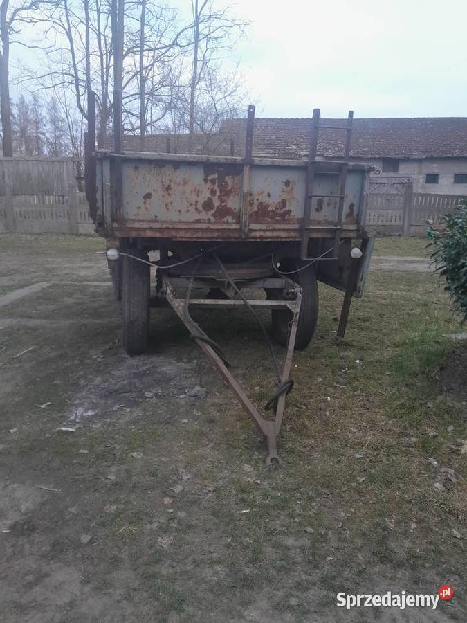 Przyczepa wywrotka 4t nieuszkodzony łódzkie Pstrokonie