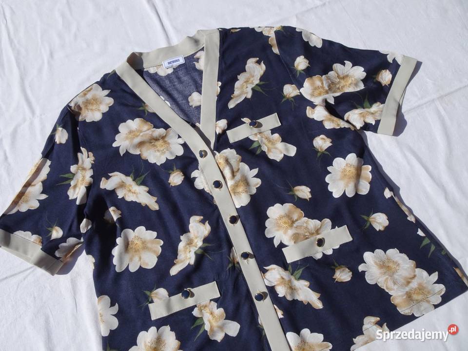 Euronowa Letni żakiecik Koszula Złote Guziki 48 Nowy Sącz