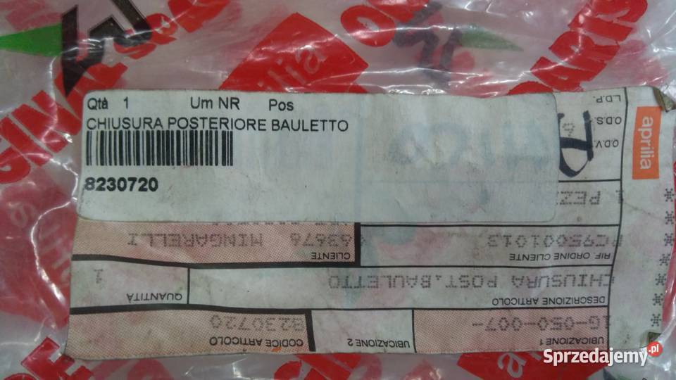 OSŁONA ZAŚLEPKA APRILIA AMICO Bielsk Podlaski