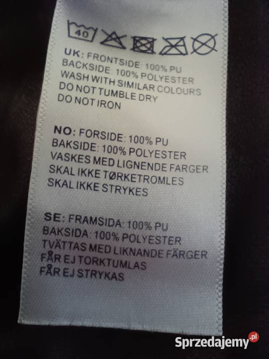 Czarna spódnica z ekoskóry rozmiar 34 Spódnice i sukienki