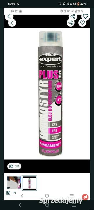 Piana Klej Wełny styropianu 30Złotówka 2 sztuki Białystok