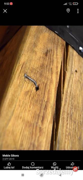 Lampa ze starej belki Lampy Woźniki