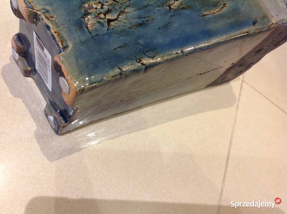 Donica Ozdobna nowa odcienie błękitu Nowa Sól