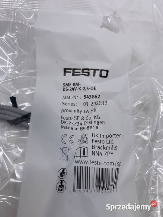 Festo SME8MDS24VK25OE 543862 Czujnik położenia mazowieckie Warszawa sprzedam