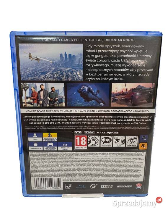 Gra GTA V PlayStation 4 Kultura i Rozrywka