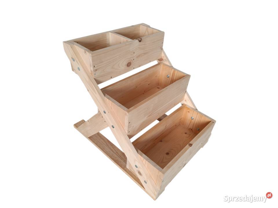 Kwietnik kaskadowy 70x54x595 surowe drewno Miechów