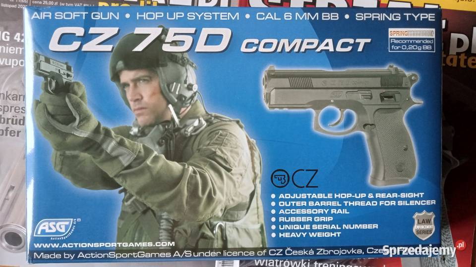 Pistolet ASG CZ 75 D Compact sprężynowy Chotomów