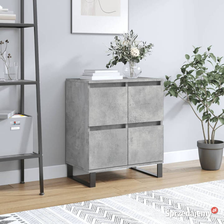 Komoda szarość betonu 60x35x70 materiał