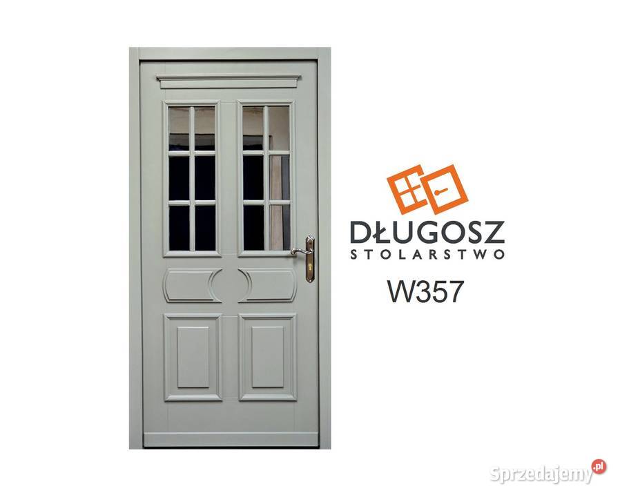 Drzwi DŁUGOSZ zewnętrzne betonowy RAL7023 Katowice