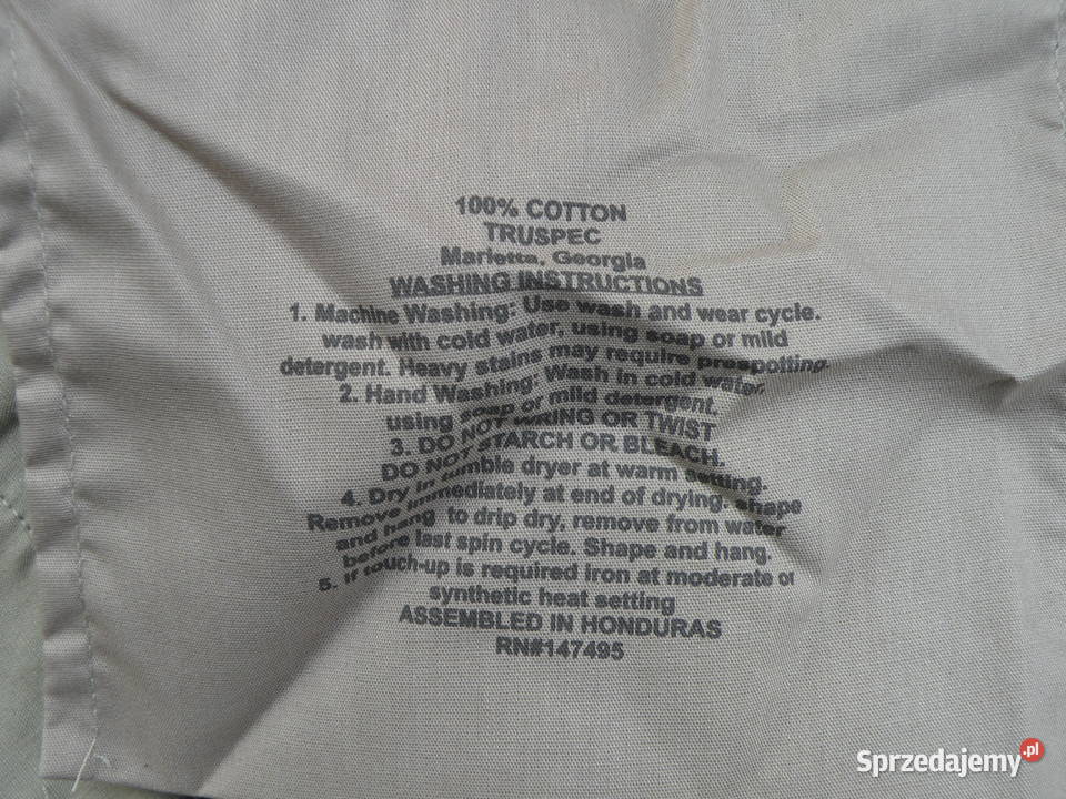 Spodnie BDU Khaki TRU SPEC 2XL cotton Wrocław sprzedam