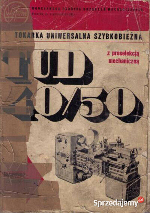 Tokarka TUC 40 TUD 40 50 Kuson 3 instrukcja DTR świętokrzyskie Kielce