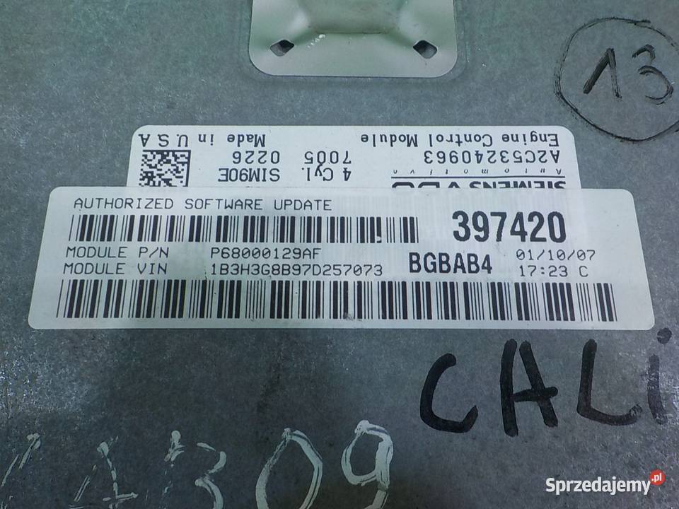 TRANSIT CONNECT MK2 LIFT 19r VAN sterownik