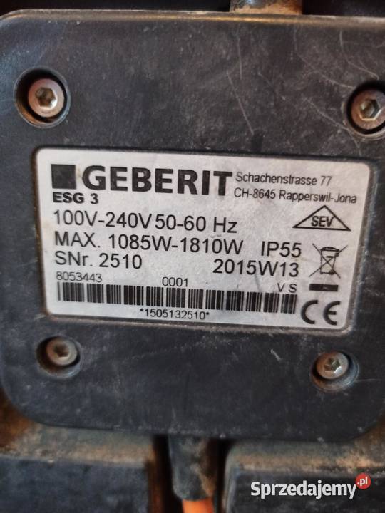 Zgrzewarka Geberit sprzedam