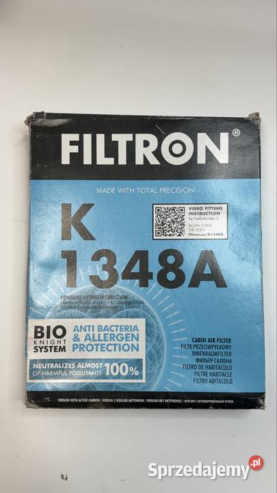 Nowy węglowy filtr kabinowy FILTRON K1348A osobowe Warszawa
