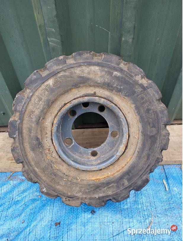 KOŁO ROTA 18 X 7 R 8 180708 PEŁNE 18x78 OPONA nieuszkodzony