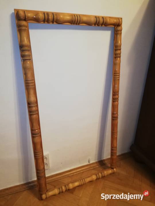 Drewniana stara rama lustra Warszawa