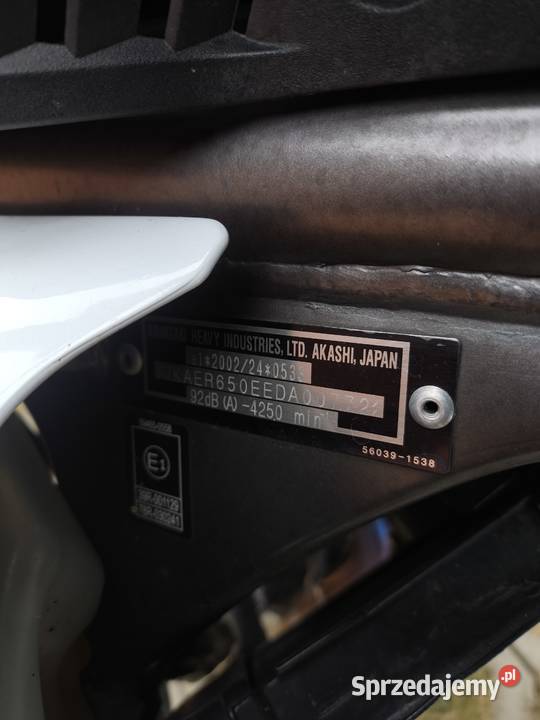 Kawasaki Er6n 2012 A2 35kw Pełna moc Kawasaki