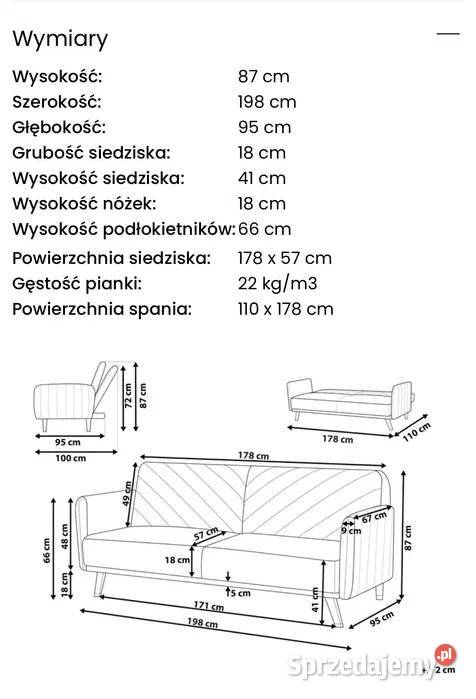 Kanapa sofa butelkowa zieleń