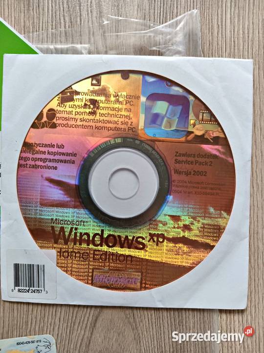 Windows xp Home Edition 2002 Service Pack 2 system operacyjny małopolskie Kraków