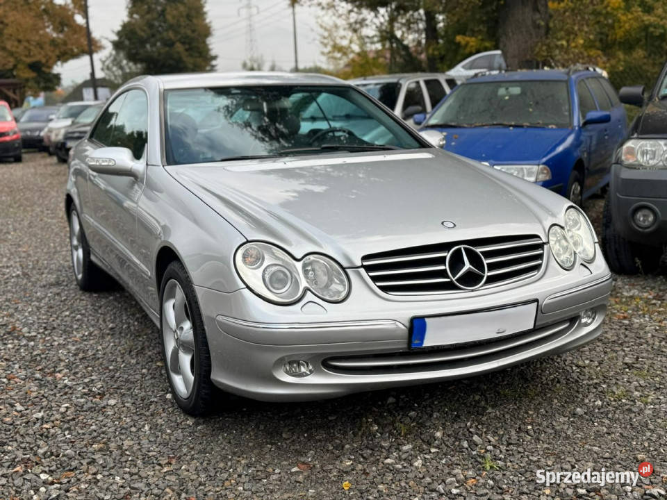 Mercedes CLK 240 26 benzyna manual avantgarde światła przeciwmgielne Łodygowice