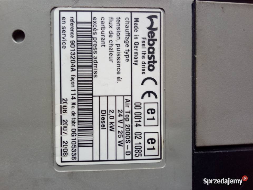 WEBASTO Air Top 2000 SD Kielce