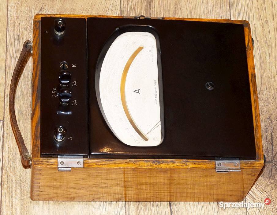 Amperomierz laboratoryjny analogowy 25 5 A ACDC Gliwice