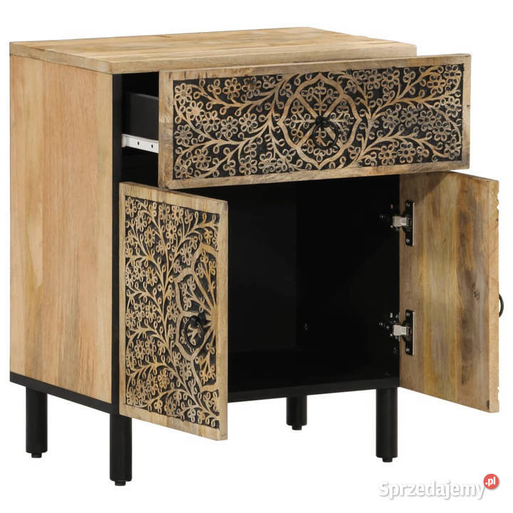 Szafka nocna 50x33x60 lite drewno mango WM358223 Warszawa sprzedam