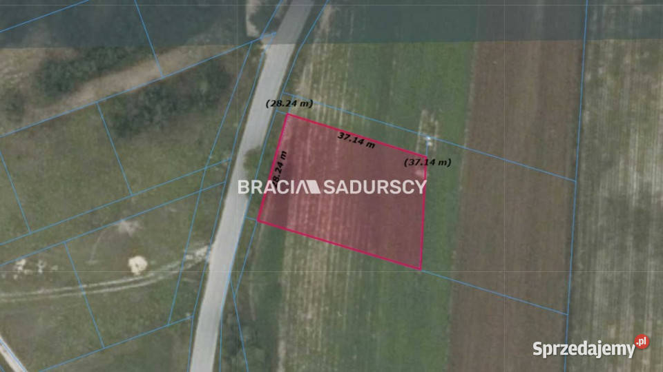 sprzedaży działki 1200m2 Kocmyrzów