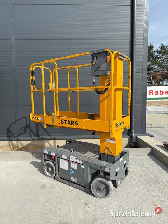 Haulotte Star 6 zwyżka podnośnik 2018r JLG Genie Dźwigi, podnośniki Konin