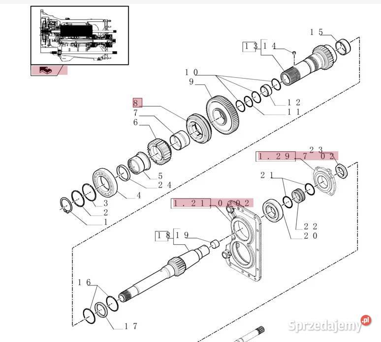 Synchronizator skrzyni biegów 87534212 CNH lubelskie Lublin sprzedam