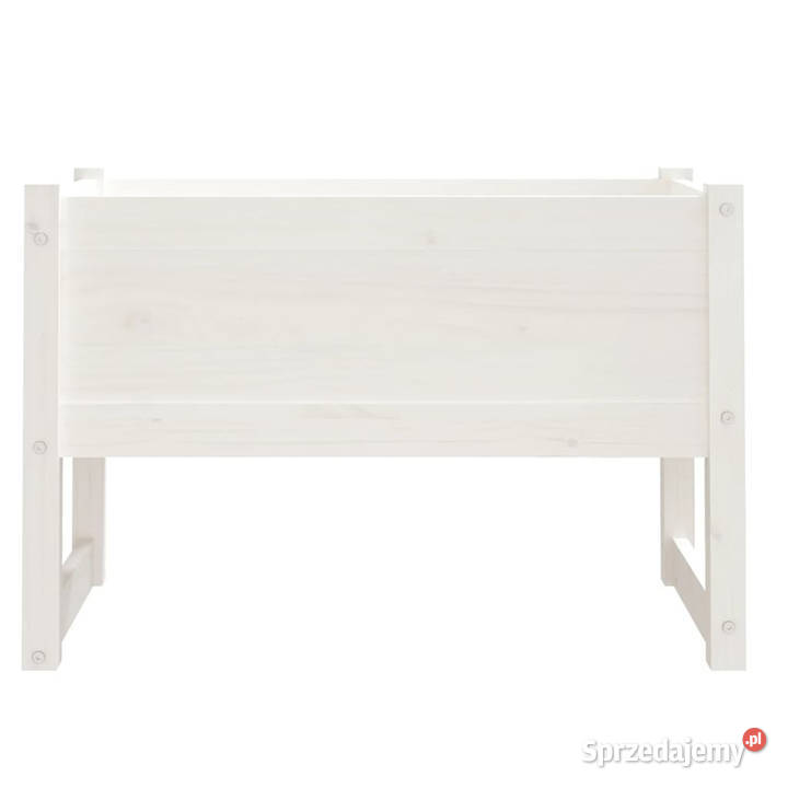 Donica biała 78x40x52 lite drewno sosnowe mazowieckie Warszawa