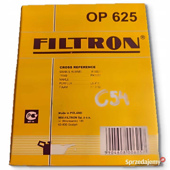 FILTR OLEJU Filtron OP 625 OP625 Opel Frontera A lubelskie Chełm sprzedam