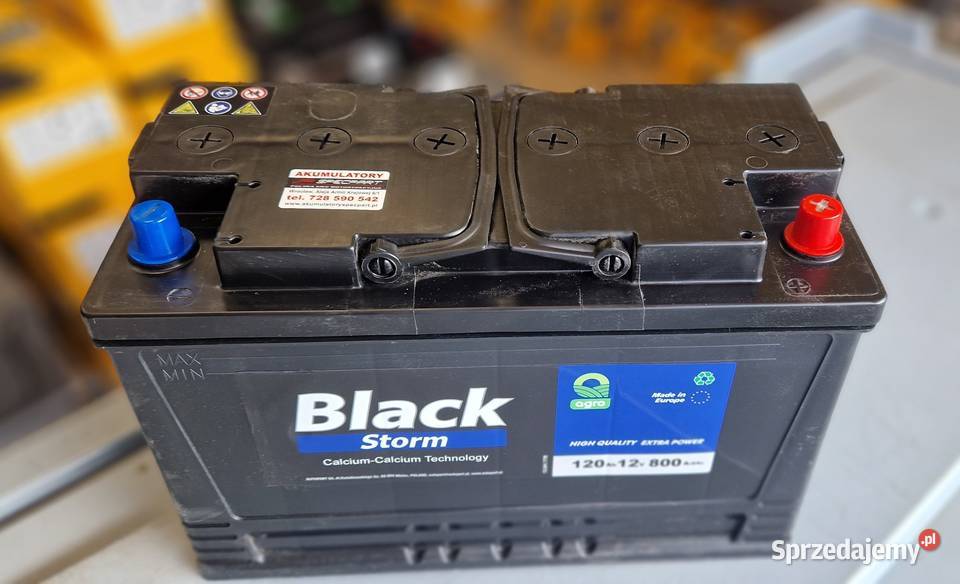 Akumulator 120Ah 800A Black Storm POLSKI Nowy dolnośląskie Wrocław