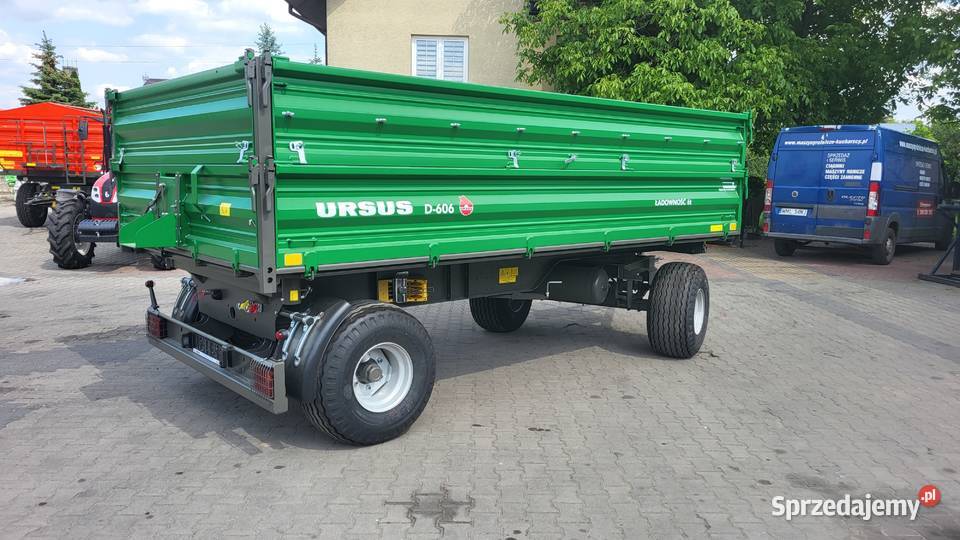 Przyczepa rolnicza URSUS D606 6 TON Zielona mazowieckie Strzegowo