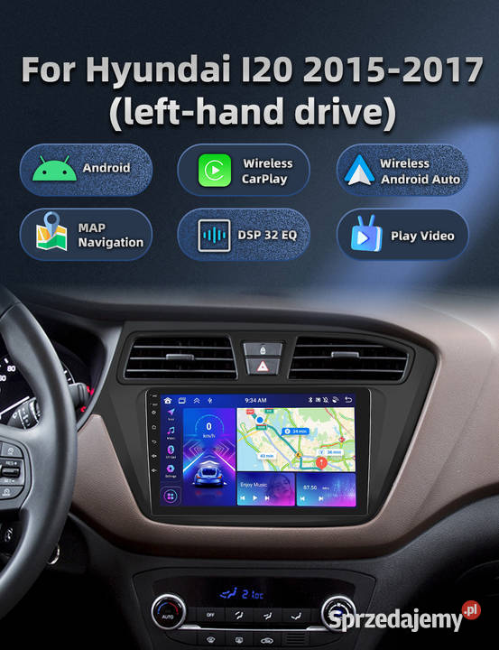 Radio Nawigacja Android Hyundai i20 20152017 9 sprzedam