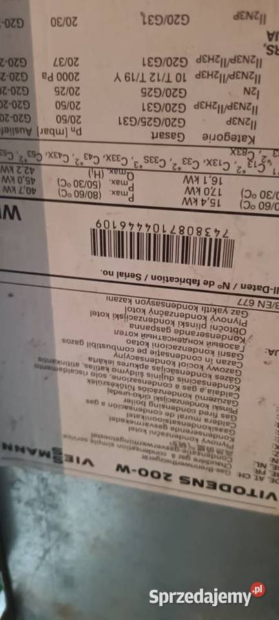 Viessmann WB2C kondensat 40 kW jednofunkcyjny Kotły i Piece CO Piaseczno