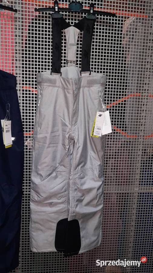 Spodnie narciarskie dziewczęce 4F granat szary Sport i Wypoczynek Dębica