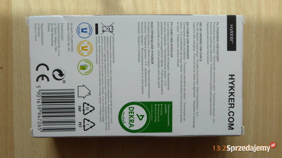 Nowy przewód Baseus USB microUSB dwumetrowy Olsztyn