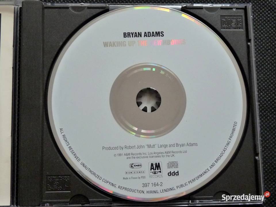 Bryan Adams Waking Up The Neighbours CD pierwsze CD Wrocław