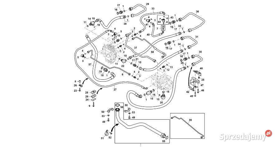 John Deere 9470RX Przewód olejowy RE579650