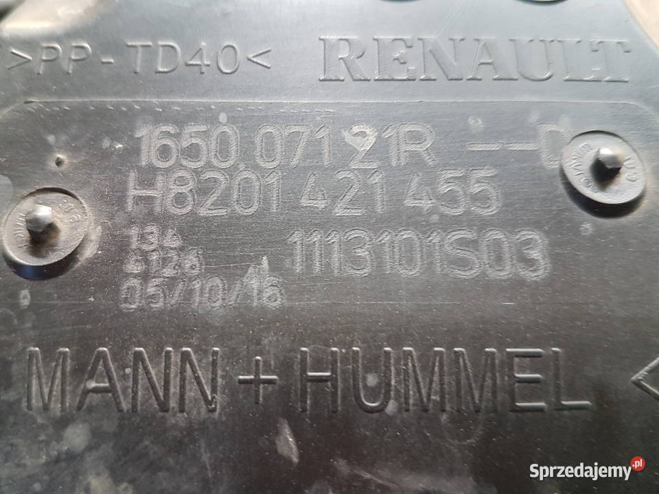 RENAULT SCENIC IV MEGANE IV OBUDOWA FILTRA Turkowice