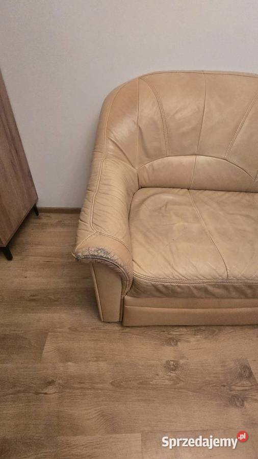 Sofa Kanapa skórzana narożnik z funkcją spania Rawa Mazowiecka