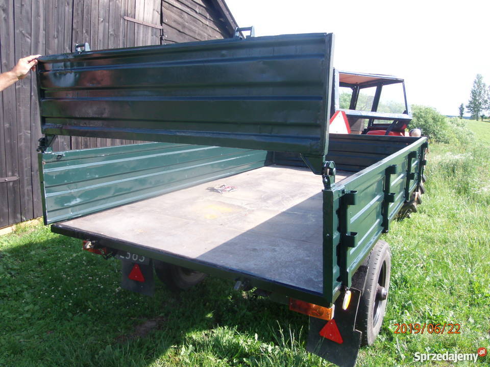 przyczepa jednoosiowa wywrotka nieuszkodzony Olsztyn sprzedam
