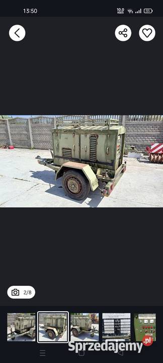 Agregat prądotwórczy wojskowy mobilny 35kW Deutz Agregaty prądotwórcze Lubawa